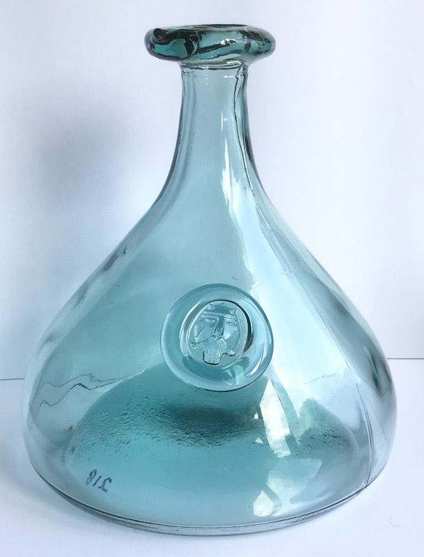 Large circa 1950s Holmegaard glass wine carafe